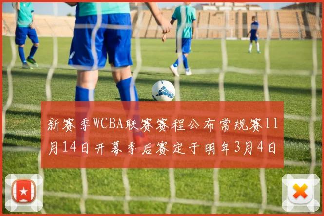 新赛季WCBA联赛赛程公布常规赛11月14日开幕季后赛定于明年3月4日启动